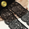 Кружево-стрейч KRUZHEVO арт.TBY.YSTL00839/N шир.90мм цв.170 черный уп.25м