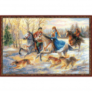 Набор для вышивания РИОЛИС арт.1639 Русская охота 60х40 см