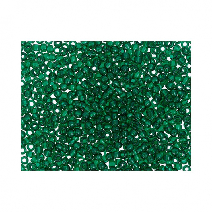 Бисер Япония "TOHO" 15/0  круглый 1  1.5 мм 5 х 5 г №0939 т.зеленый