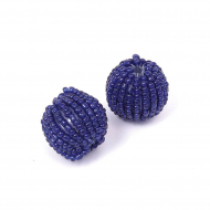 Бусины TESORO арт.TS-E8409-03 цв.1 синий 20 мм, in ?4 мм
