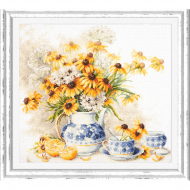 Набор для вышивания ЧУДЕСНАЯ ИГЛА арт.50-08 Цветочный чай 40х35 см