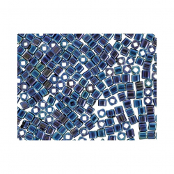 Бисер Япония "TOHO" CUBE №2  1.5 мм 5 х 5 г №0088 сине-сиреневый