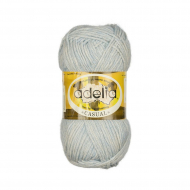 Пряжа ADELIA CASUAL (72% хлопок, 28% акрил) 10х50г/130м цв.08 голубой