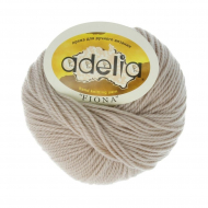 Пряжа ADELIA FIONA (50% шерсть, 50% акрил) 10х50г/90м цв.500 бежевый