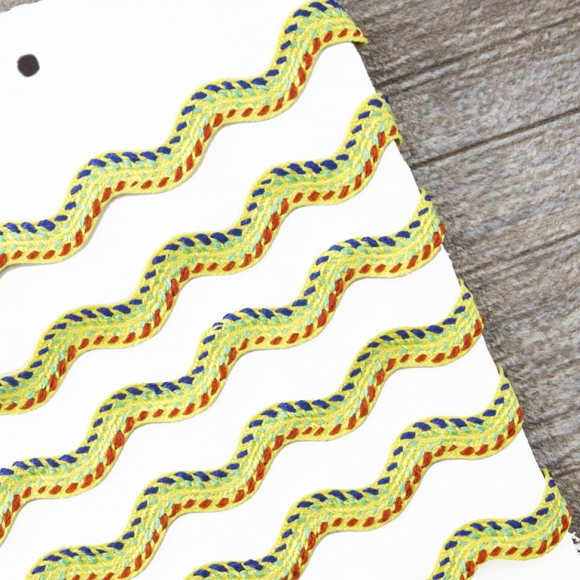 113065_Тесьма PEGA тип вьюнчик, салатовый с орнаментом, 11,5 мм