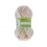 Пряжа ALPINA KATRIN (100% мерсеризованный хлопок) 10х50г/140м цв.022 белый-желтый-гр.розовый
