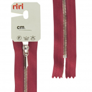 Молния металл, Ni, слайдер Tropf, 3 мм, неразъёмная, 18 см, цвет 2411, бордовый