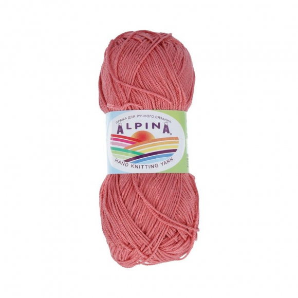 Пряжа ALPINA SATI (100% мерсеризованный хлопок) 10х50г/170м цв.027 т.розовый Пряжа ALPINA SATI (100% мерсеризованный хлопок) 10х50г/170м цв.027 т.розовый