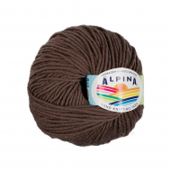 Пряжа ALPINA MARGO (100% мериносовая шерсть) 10х50г/75м цв.03 т.коричневый