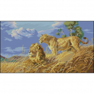 Набор для вышивания DIMENSIONS арт.DMS-03866 Африканские львы 46х25 см Набор для вышивания DIMENSIONS арт.DMS-03866 Африканские львы 46х25 см