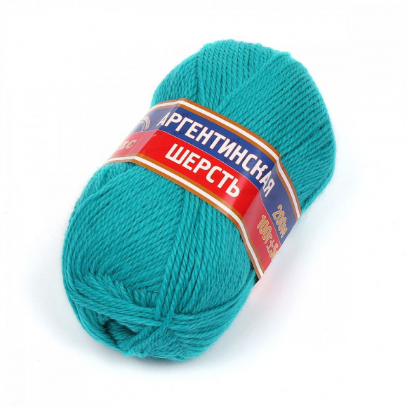 Пряжа для вязания КАМТ Аргентинская шерсть (100% импортная п/т шерсть) 10х100г/200м цв.084 св.изумруд