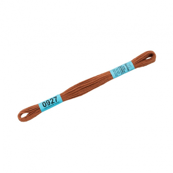 Нитки для вышивания Gamma мулине (0820-3070) 100% хлопок 24 x 8 м цв.0927 св.коричневый