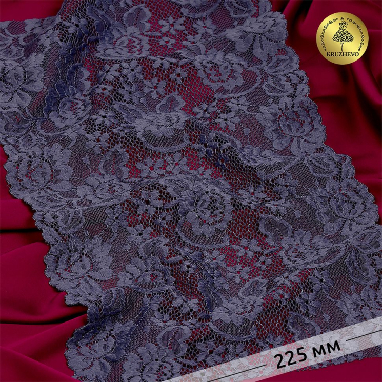 Кружево-стрейч KRUZHEVO арт.TBY.L3646 шир.225мм (под заказ)