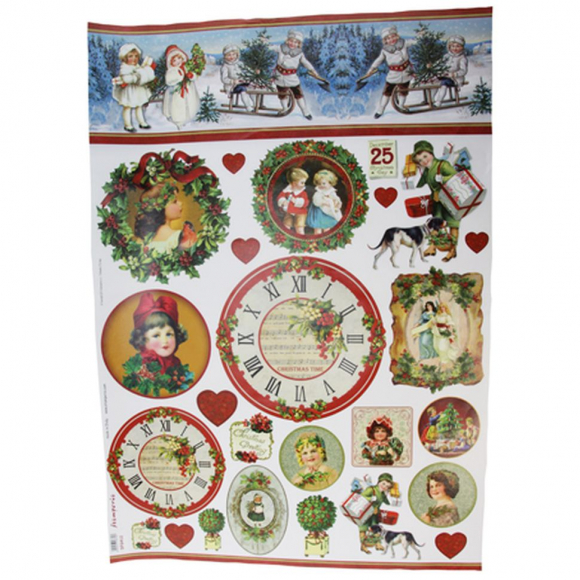 70865_Карта для декупажа "Рождество "