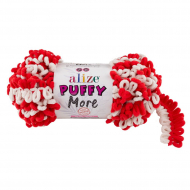 Пряжа для вязания Ализе Puffy More (100% микрополиэстер) 2х150г/11,5м цв.6286