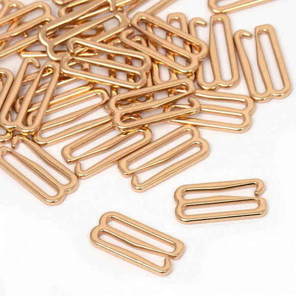 Крючок для бюстгальтера металл TBY-918C 18мм, цв.золото, уп.1000шт