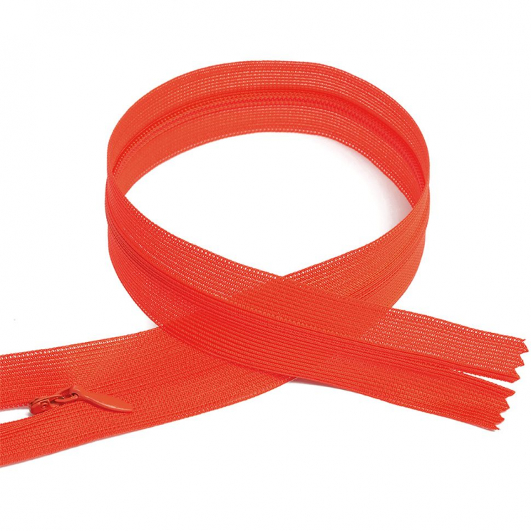 Молния MaxZipper пласт. потайная №3 20см н/р цв.F161 красный уп.50шт