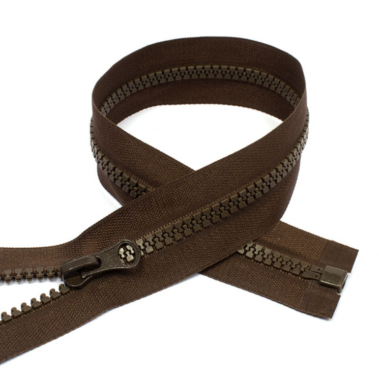 Молния MaxZipper трактор №5 1 замок усил.зв., 75см, цв.F303 коричневый уп.50шт