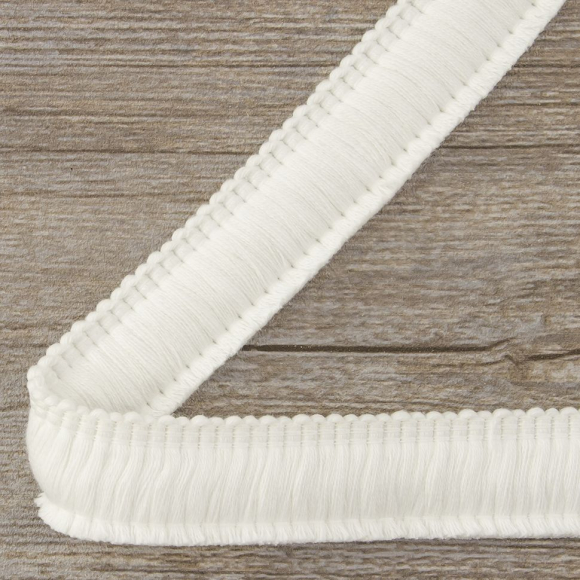 Бахрома декоративная, 30 мм, цвет белый