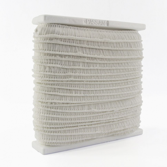 Бахрома декоративная, 30 мм, цвет белый