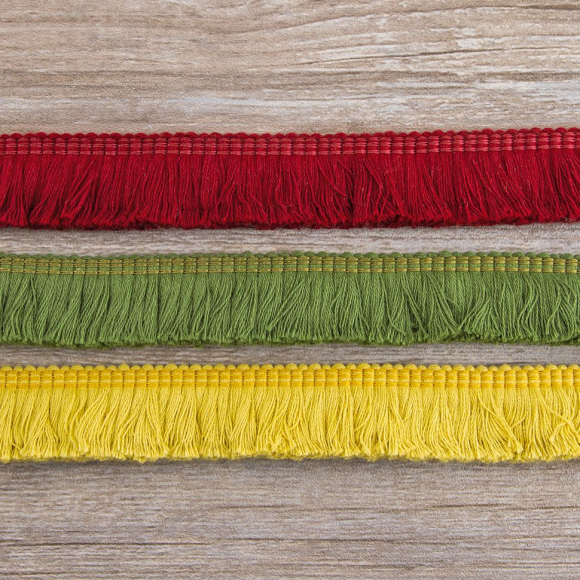 Бахрома декоративная, 30 мм, цвет белый