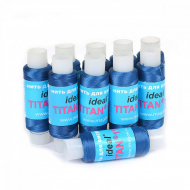 Нить для бисера IDEAL Titan-100 100м цв.синий наб.10шт