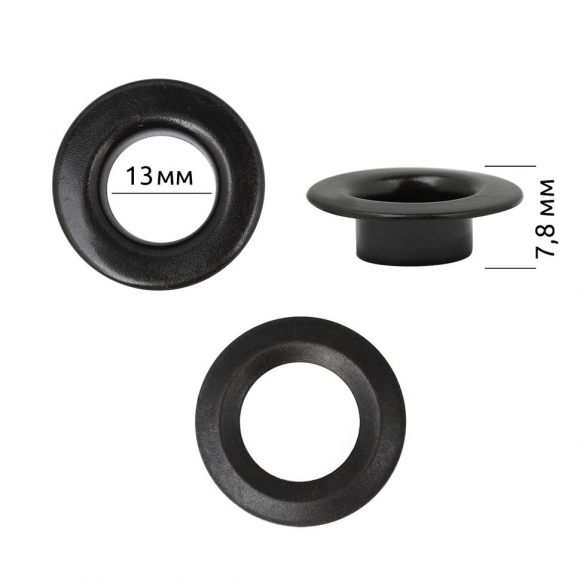 Люверсы сталь New Star №28 (? 13мм, h 7,8мм) цв.оксид уп.50шт