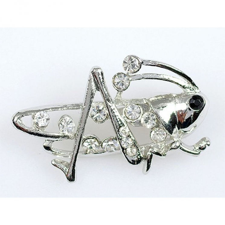 Брошь Tango арт.TBY-3500-2 цв.никель