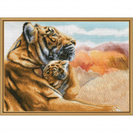 Набор для вышивания мулине НОВА СЛОБОДА арт.СР3208 Мамина забота 32х23 см