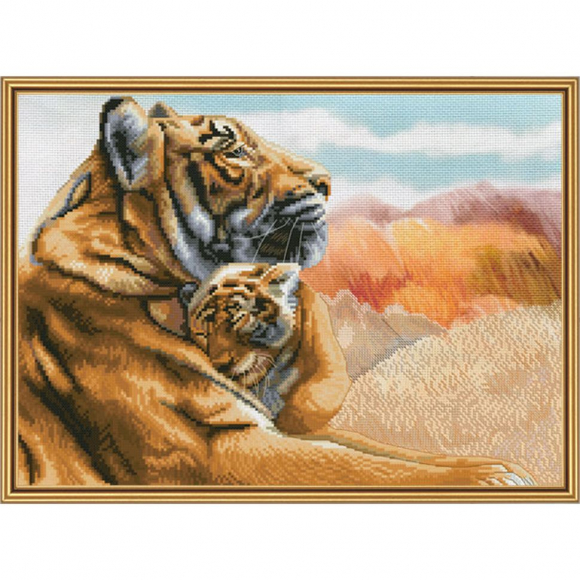 Набор для вышивания мулине НОВА СЛОБОДА арт.СР3208 Мамина забота 32х23 см