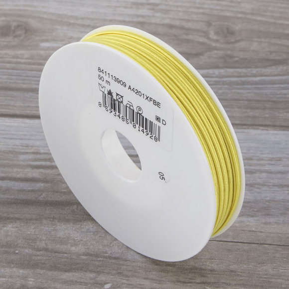 Шнур-сутаж PEGA, лимонно-желтый, 3 мм