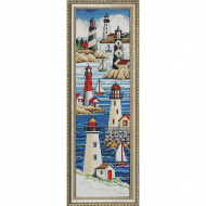Набор для вышивания JANLYNN арт.013-0229 Маяки 15х53 см