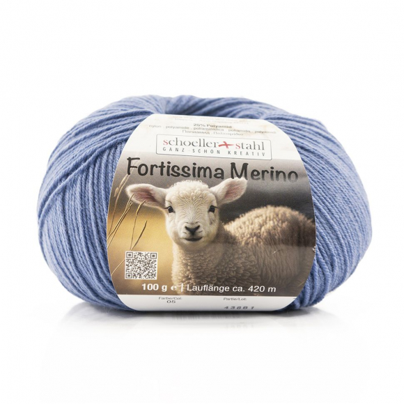 192525_Пряжа Fortissima Merino 4-fach, 75% шерсть, 25% полиамид, 420 м, 100 г 192525_Пряжа Fortissima Merino 4-fach, 75% шерсть, 25% полиамид, 420 м, 100 г