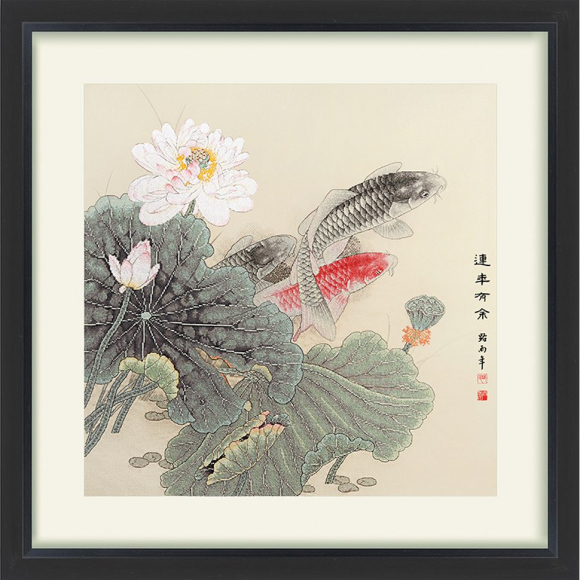 163759_Набор для вышивания "Лотос и карпы"