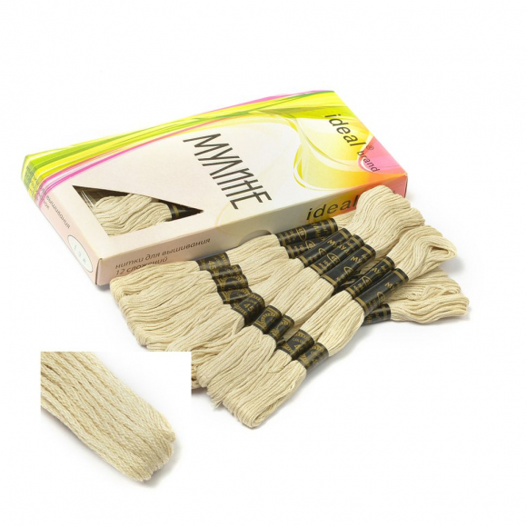 Нитки мулине IDEAL арт.ТВ (100% хлопок) 24х8м цв.454