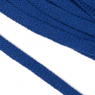 Шнур плоский х/б 12мм турецкое плетение цв.023 василёк уп.50 м