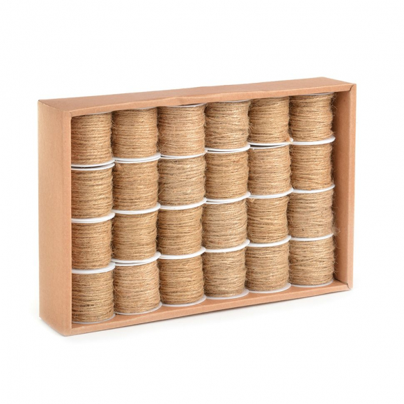 Шнур декоративный Мешковина арт.TBY.JX-17.1 уп.24шт по 10м цв.натуральный