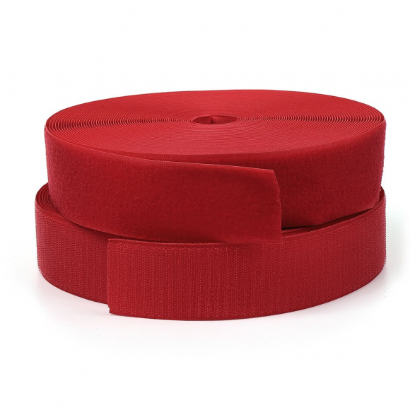 Лента липучка TBY пришивная кач.B шир.50мм цв.F148 красный уп.25м (пара) Лента липучка TBY пришивная кач.B шир.50мм цв.F148 красный уп.25м (пара)