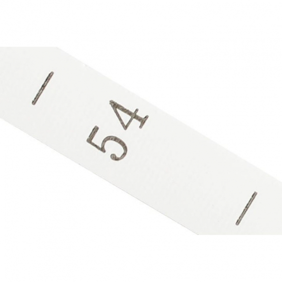 Размерники полиэстер 54 белый 10х25 мм ТВ в рул. 300 шт