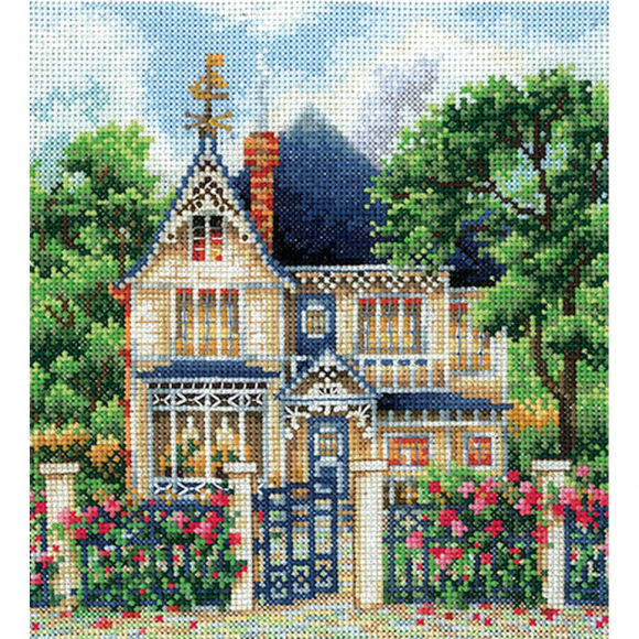 Набор для вышивания СДЕЛАЙ СВОИМИ РУКАМИ арт.З-36 Загородный дом 16х17,5 см