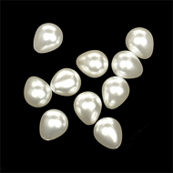 Бусины MAGIC HOBBY 10х14мм цв.1 белый уп.10шт