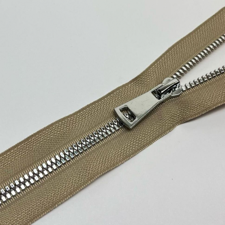 Молния трактор №5 Premium н/р 18см никель D573 серо-бежевый