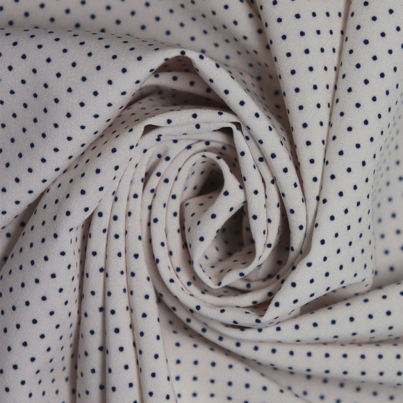 Ткань Софт Ниагара в горошек 80 г/м? 94% полиэстер, 6% спандекс шир.145 см арт.Р.11538.03 цв.03 розовая пудра уп.25м