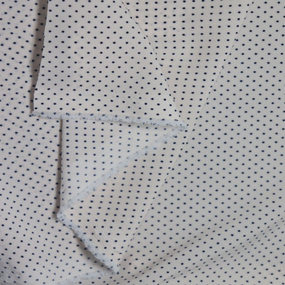 Ткань Софт Ниагара в горошек 80 г/м? 94% полиэстер, 6% спандекс шир.145 см арт.Р.11538.03 цв.03 розовая пудра уп.25м