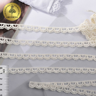 Кружево гипюр KRUZHEVO арт.TR.8G8008 шир.10мм цв.05 молочный уп.9м