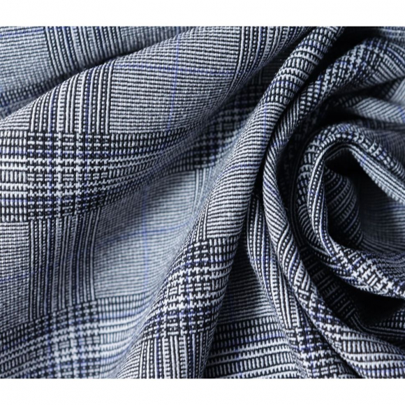 Ткань Костюмная 220 г кв.м 63% полиэстер, 33% вискоза, 4% спандекс шир.150 см арт.Р.10679.02 цв.02 серый уп.25м