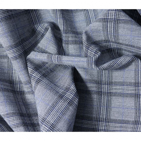 Ткань Костюмная 220 г кв.м 63% полиэстер, 33% вискоза, 4% спандекс шир.150 см арт.Р.10679.02 цв.02 серый уп.25м