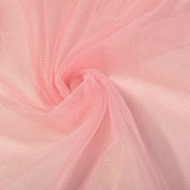 Фатин перламутровый арт.т538-31 шир.150см 100% полиэстер цв.розовый рул.15-28м