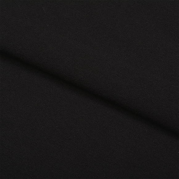 Ткань трикотаж Кулирка хлопок 145г опененд 100+100см черный уп.6м
