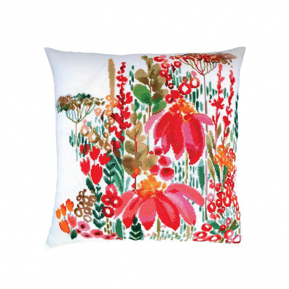 Набор для вышивания РТО арт.CU077 Цветочная акварель 40х40 см Набор для вышивания РТО арт.CU077 Цветочная акварель 40х40 см